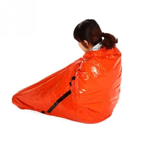 213X91cm Outdoor First-Aid Survival Emergency Tent Blanket Sleeping Bag Camping Shelter