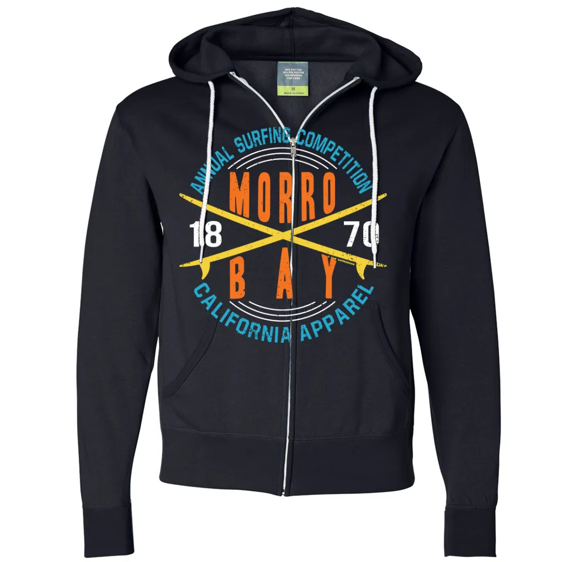 Annual Surfing Competition Zip-Up Hoodie