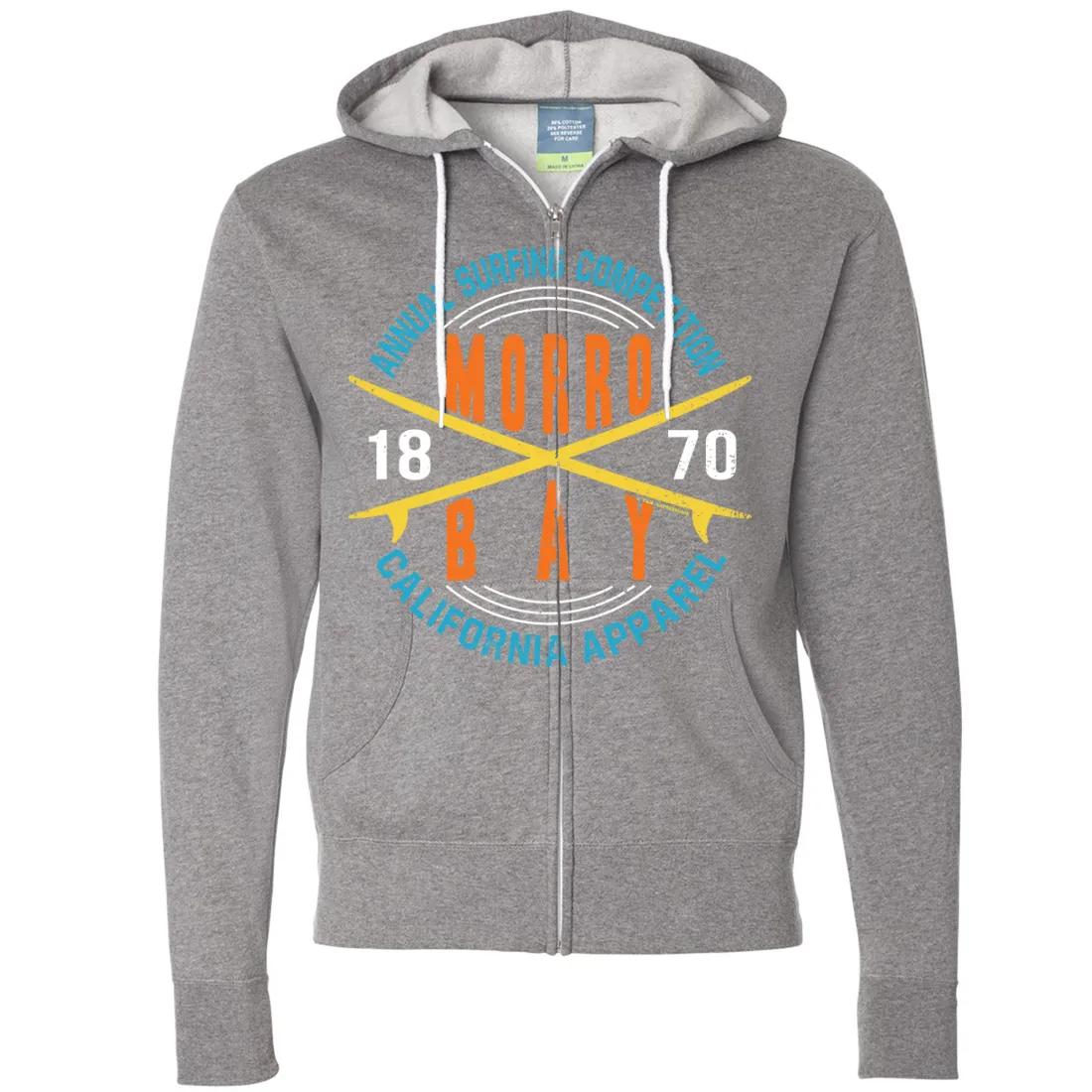 Annual Surfing Competition Zip-Up Hoodie