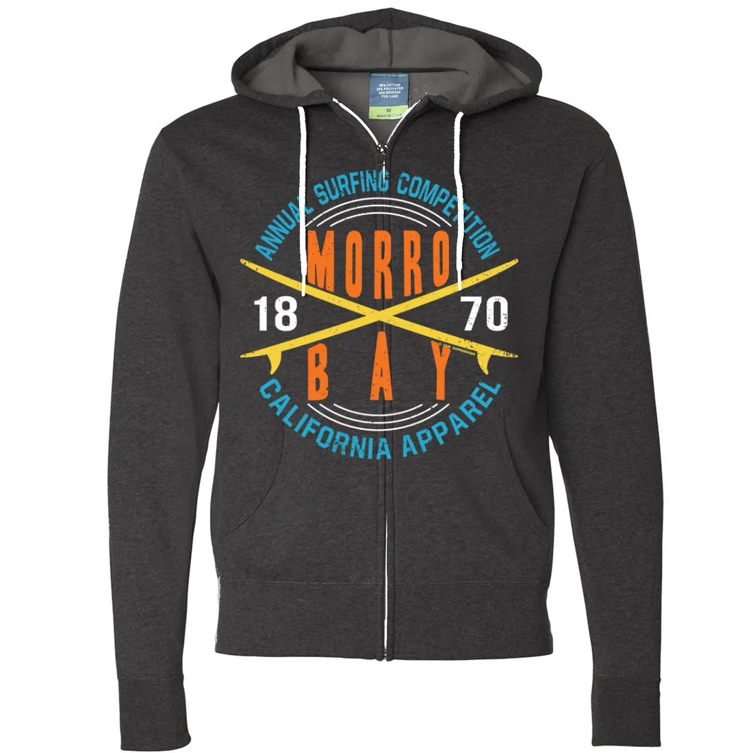 Annual Surfing Competition Zip-Up Hoodie
