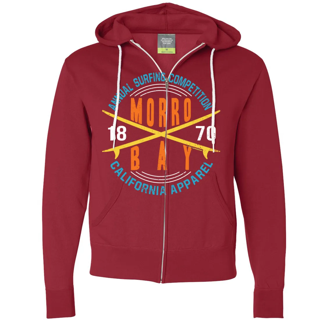 Annual Surfing Competition Zip-Up Hoodie