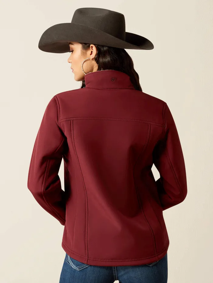Ariat 10053011 Womens Berber Back Softshell Jacket Tawny Port