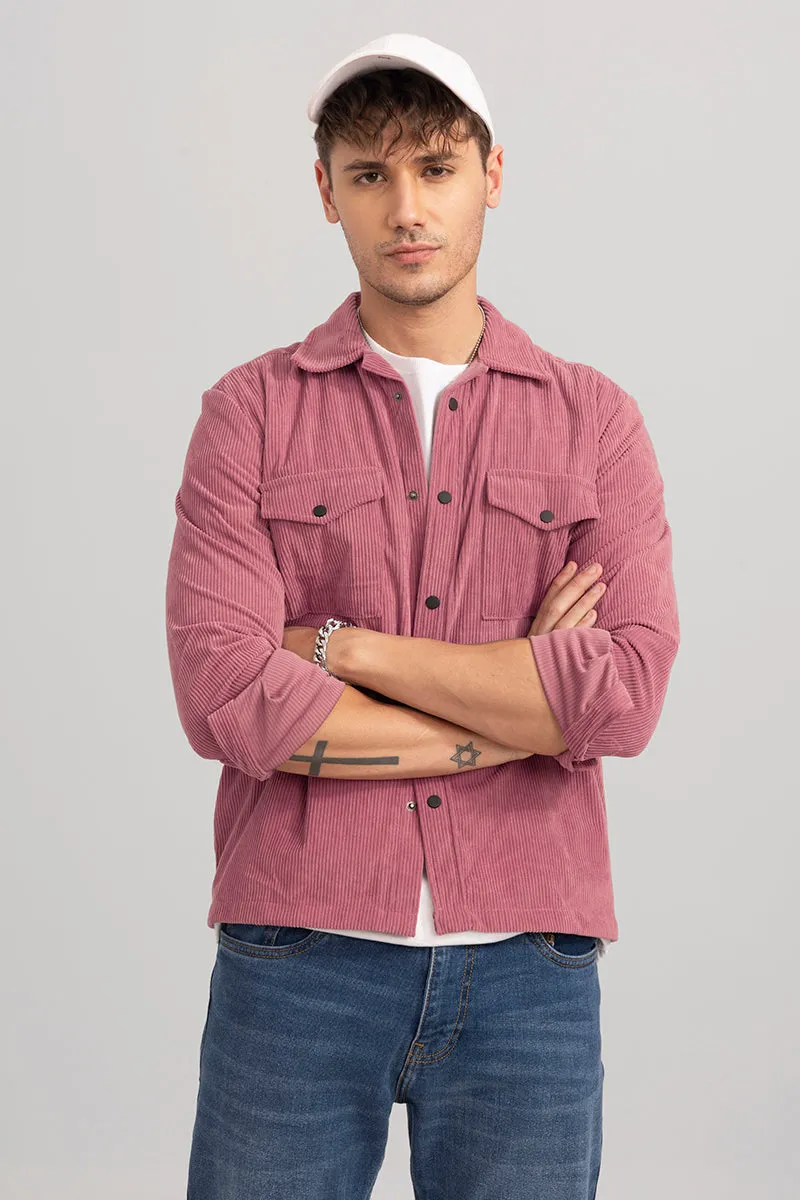 Artic Pink Corduroy Overshirt
