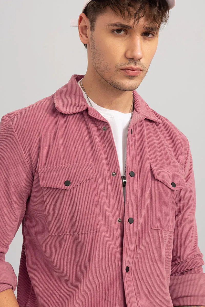 Artic Pink Corduroy Overshirt