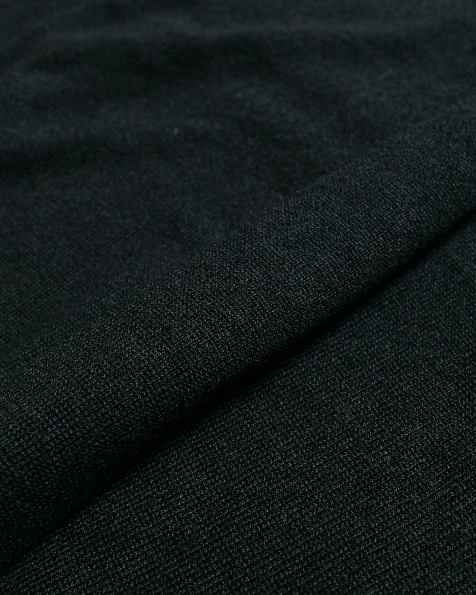 Auralee Super Fine Cashmere Silk Knit Skipper Polo Black