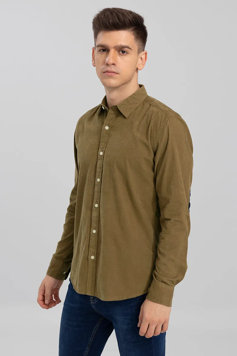 Authentic Sand Brown Corduroy Shirt