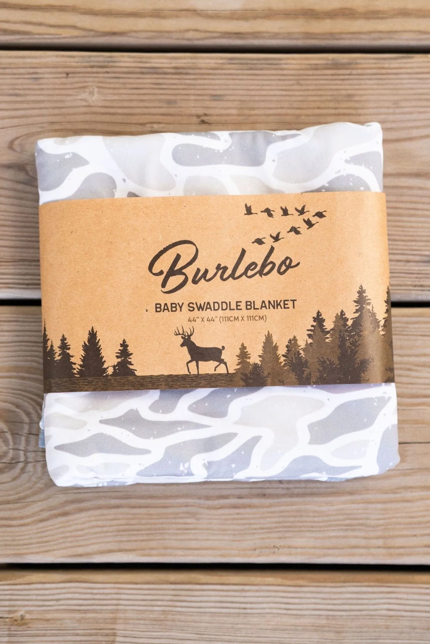 Baby Swaddle - White Camo