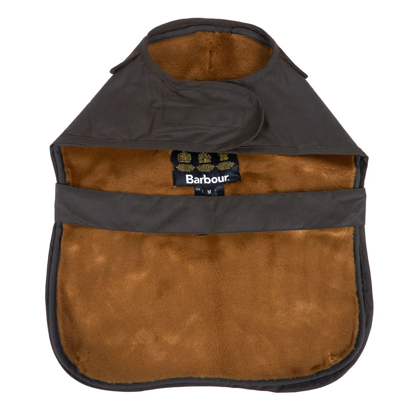 Olive Barbour 2-in-1 Wax Cotton Dog Coat