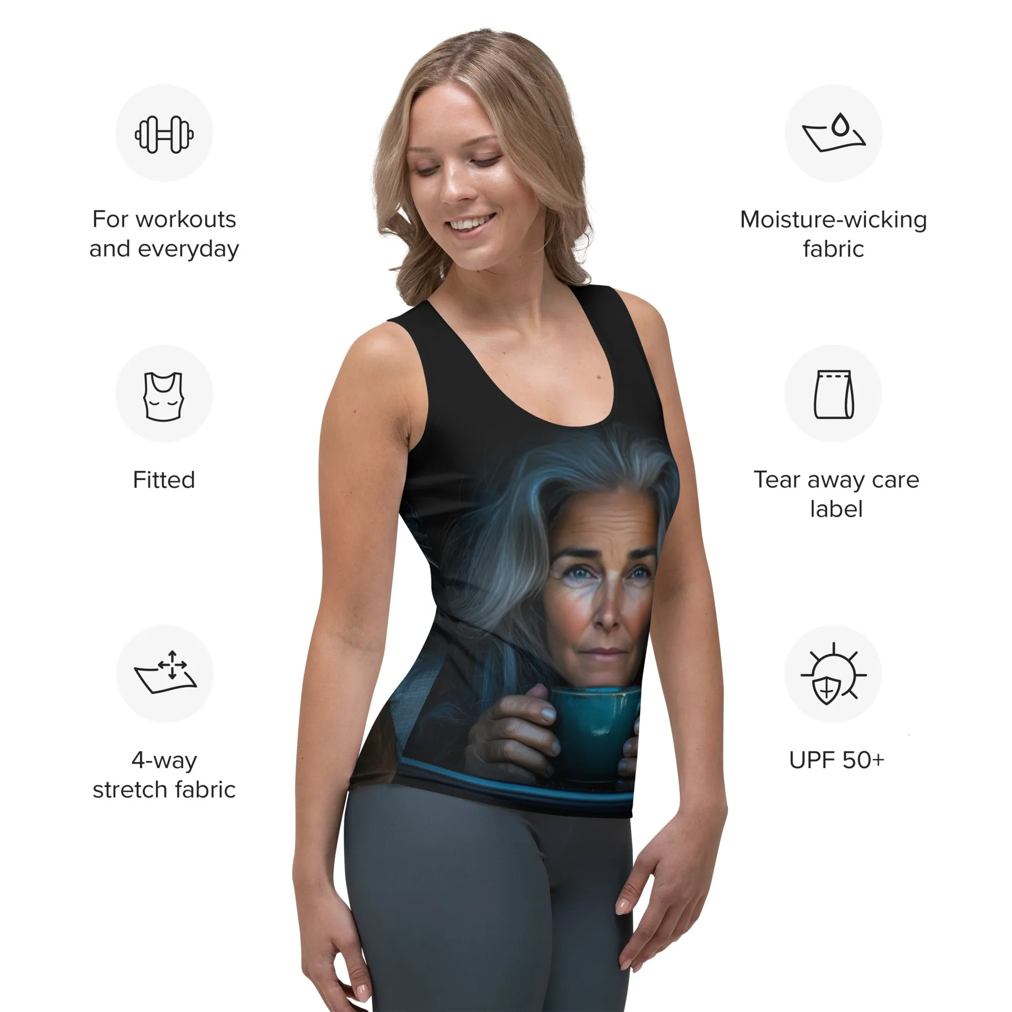 Bitter Bliss Sublimation Cut & Sew Tank Top