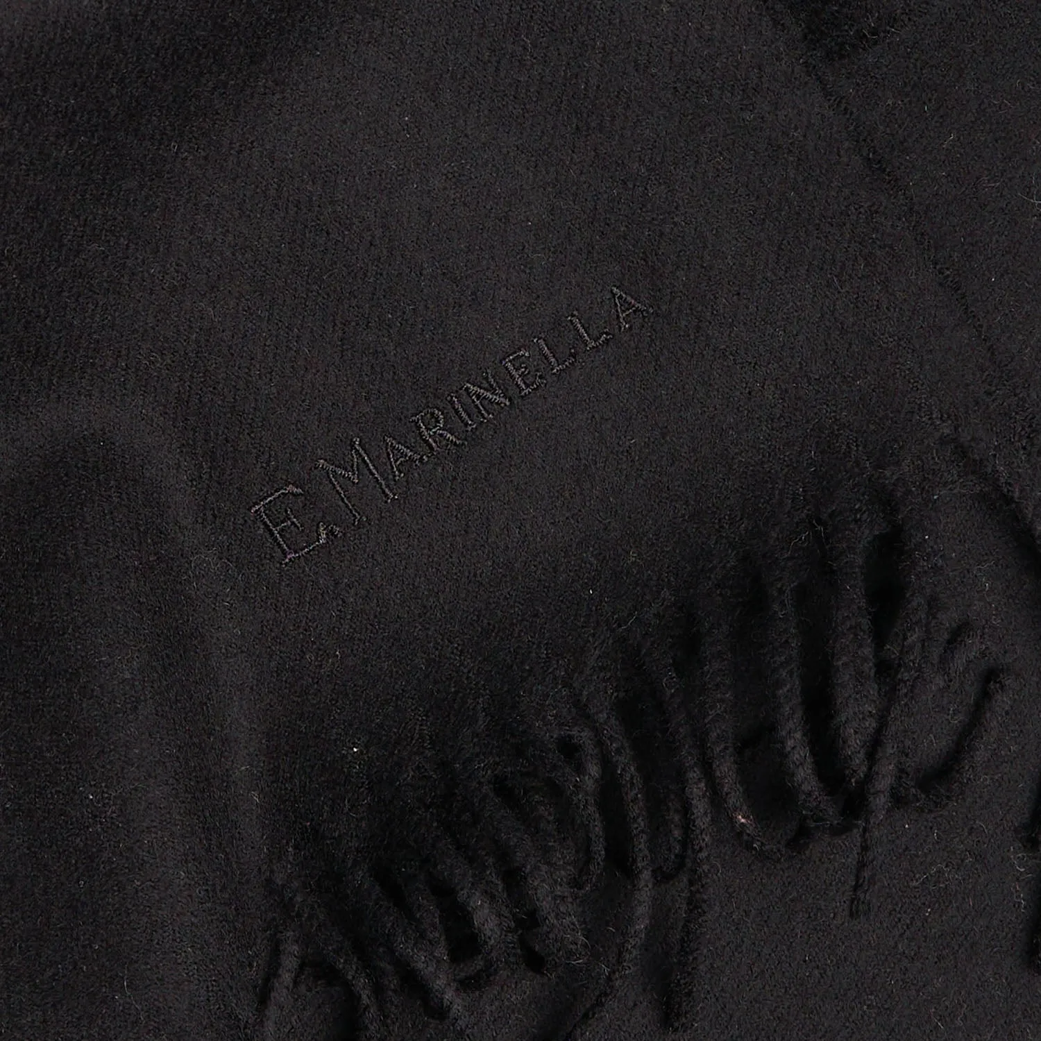Stylish Black Wool Scarf