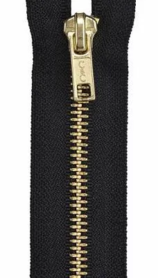 Brass Separating Zipper 24"