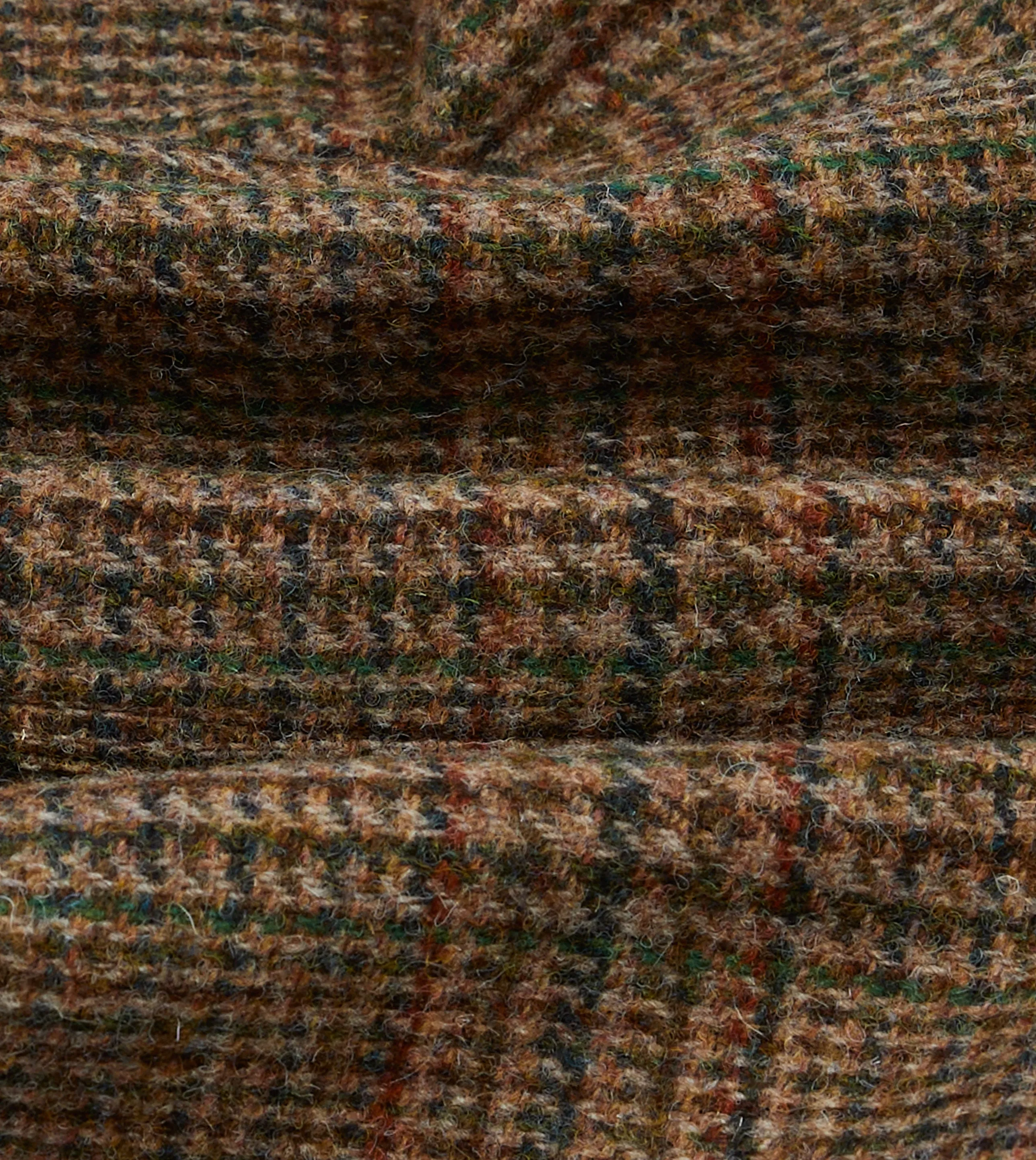 Classic Brown Prince of Wales Checkered Harris Tweed Games Blazer Mk. VII
