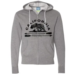 California Arrow Bear Zip-Up Hoodie