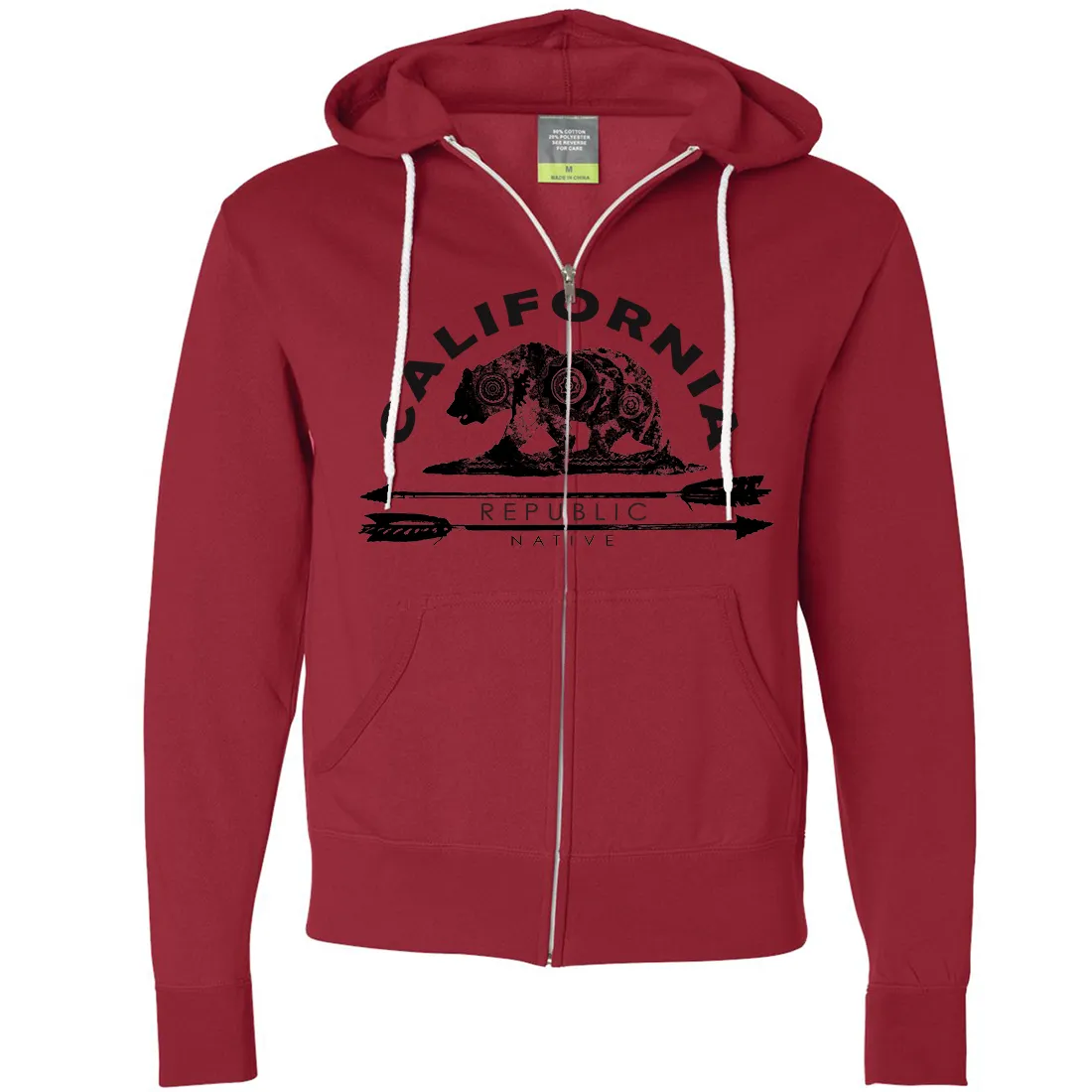 California Arrow Bear Zip-Up Hoodie