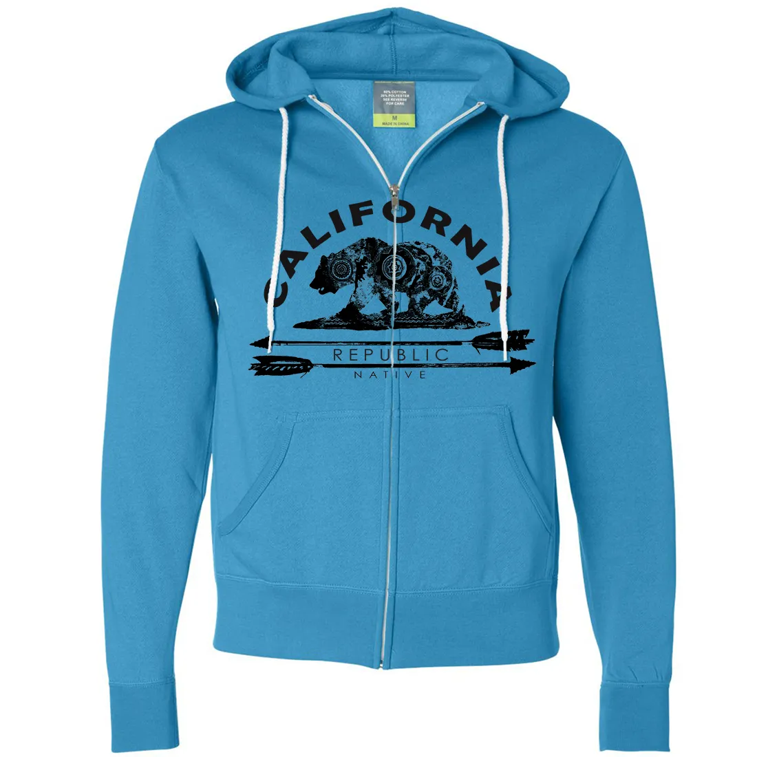 California Arrow Bear Zip-Up Hoodie