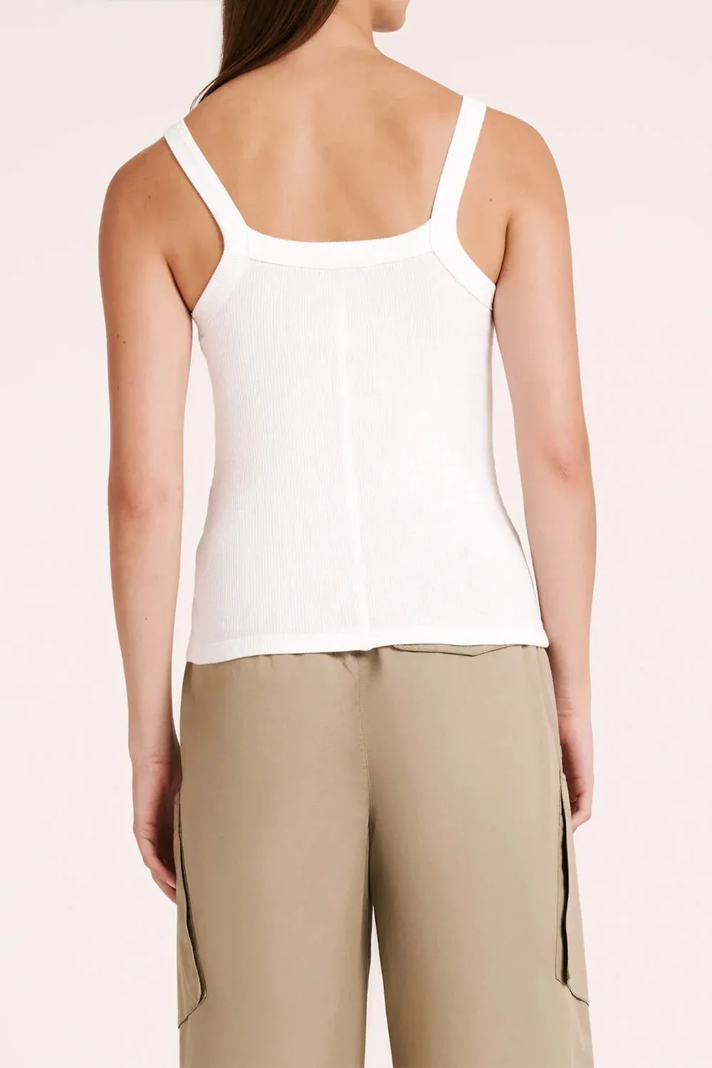 CLASSIC WAFFLE TANK | WHITE