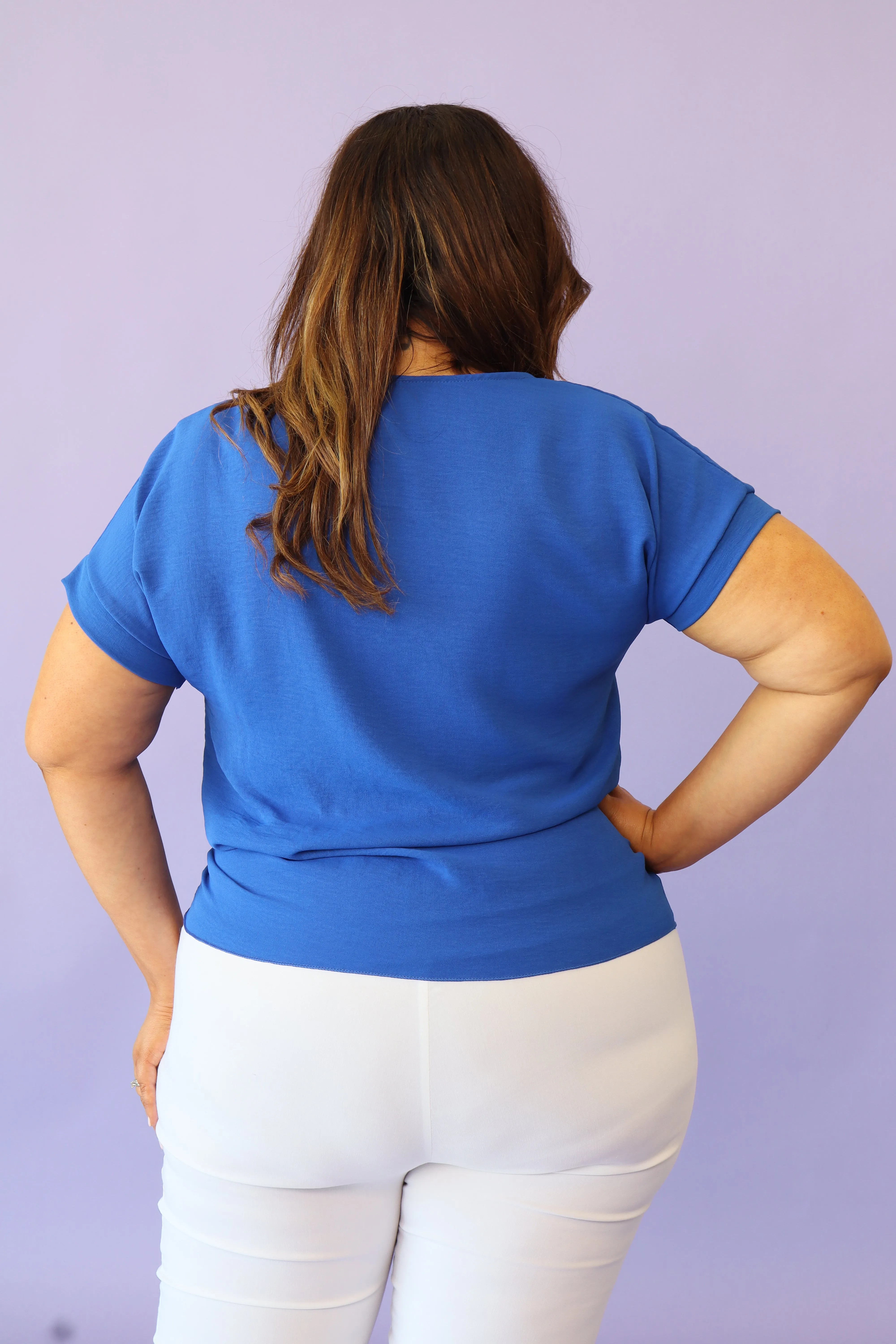 Elegant Royal Blue Croia Blouse - Chic Womens Fashion Top