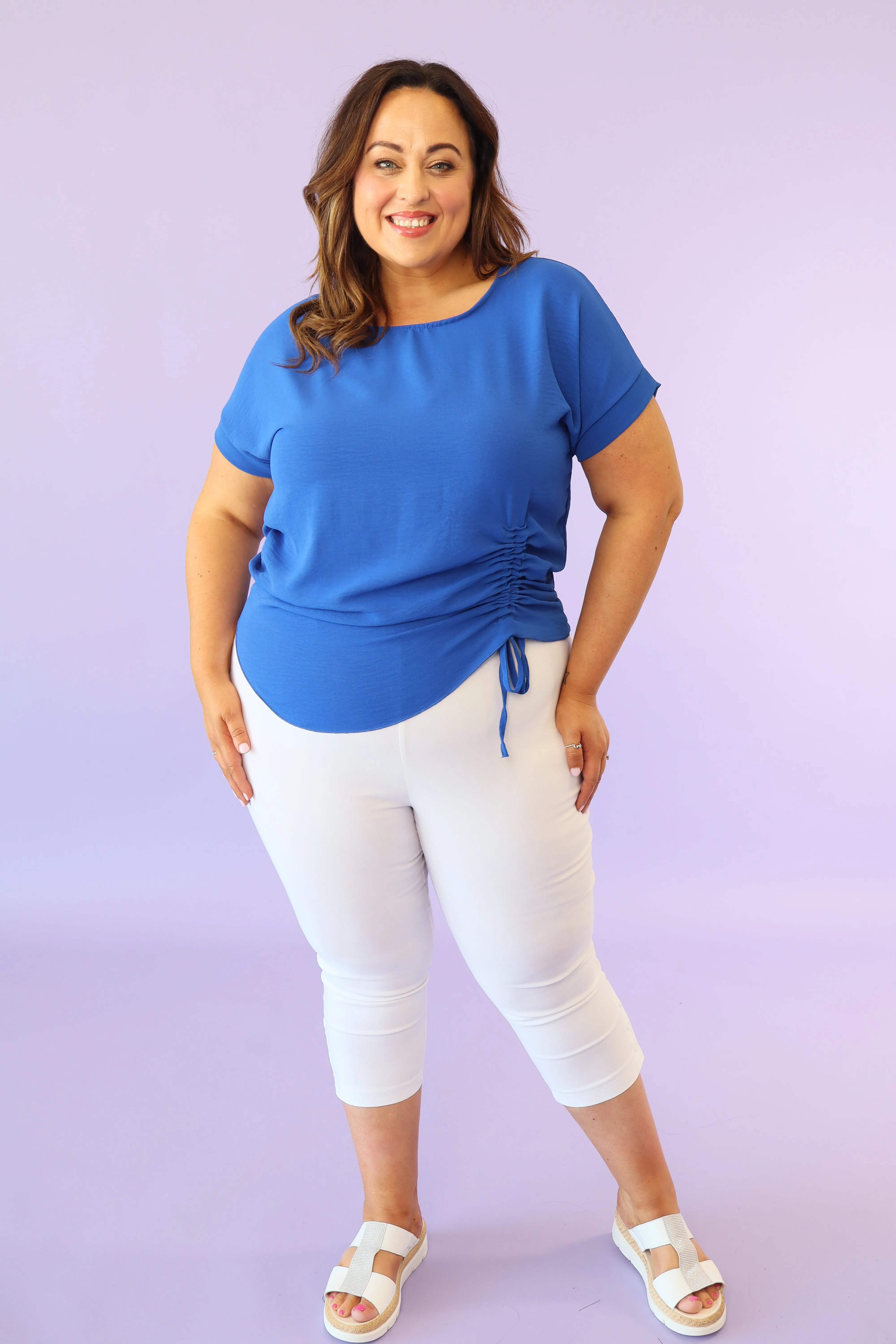 Elegant Royal Blue Croia Blouse - Chic Womens Fashion Top