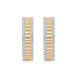 Crystal Fashionable Hoops Diamond Earrings