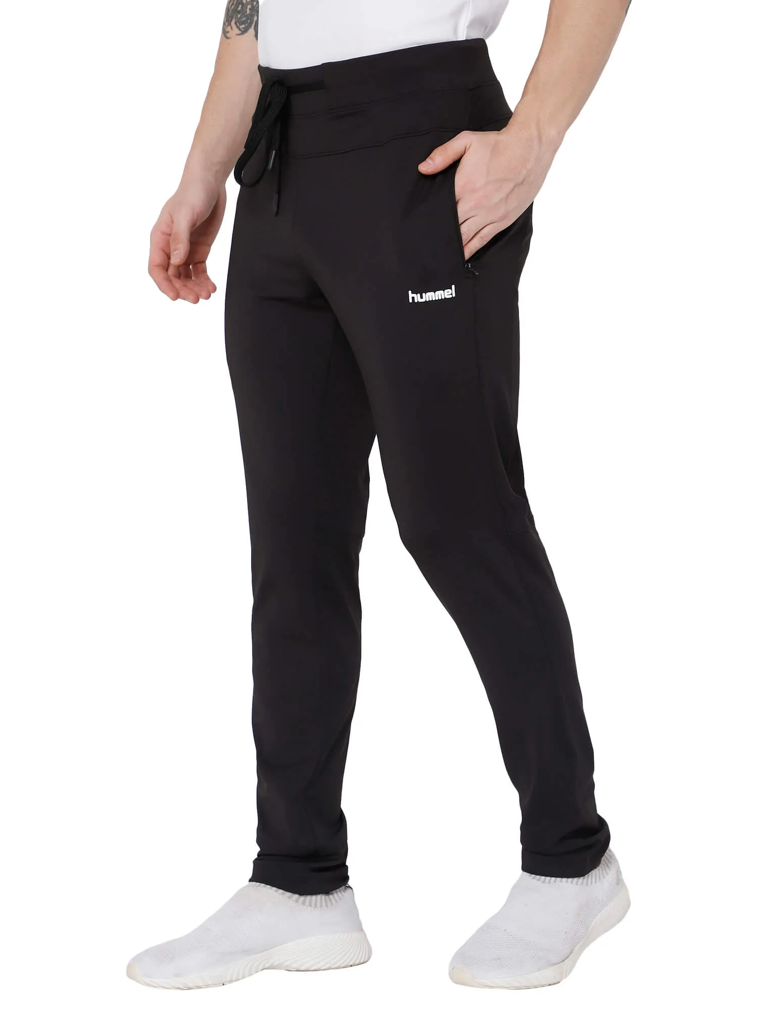 Danny Solid Mens Regular Fit Polyester Trackpants with Zipper Pockets - Comfortable, Breathable Fabric, Stretchable for Everyday Use - Ideal for Yoga, Training, Gym, Running & Performance