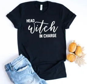 Head Witch in Charge Halloween Tee