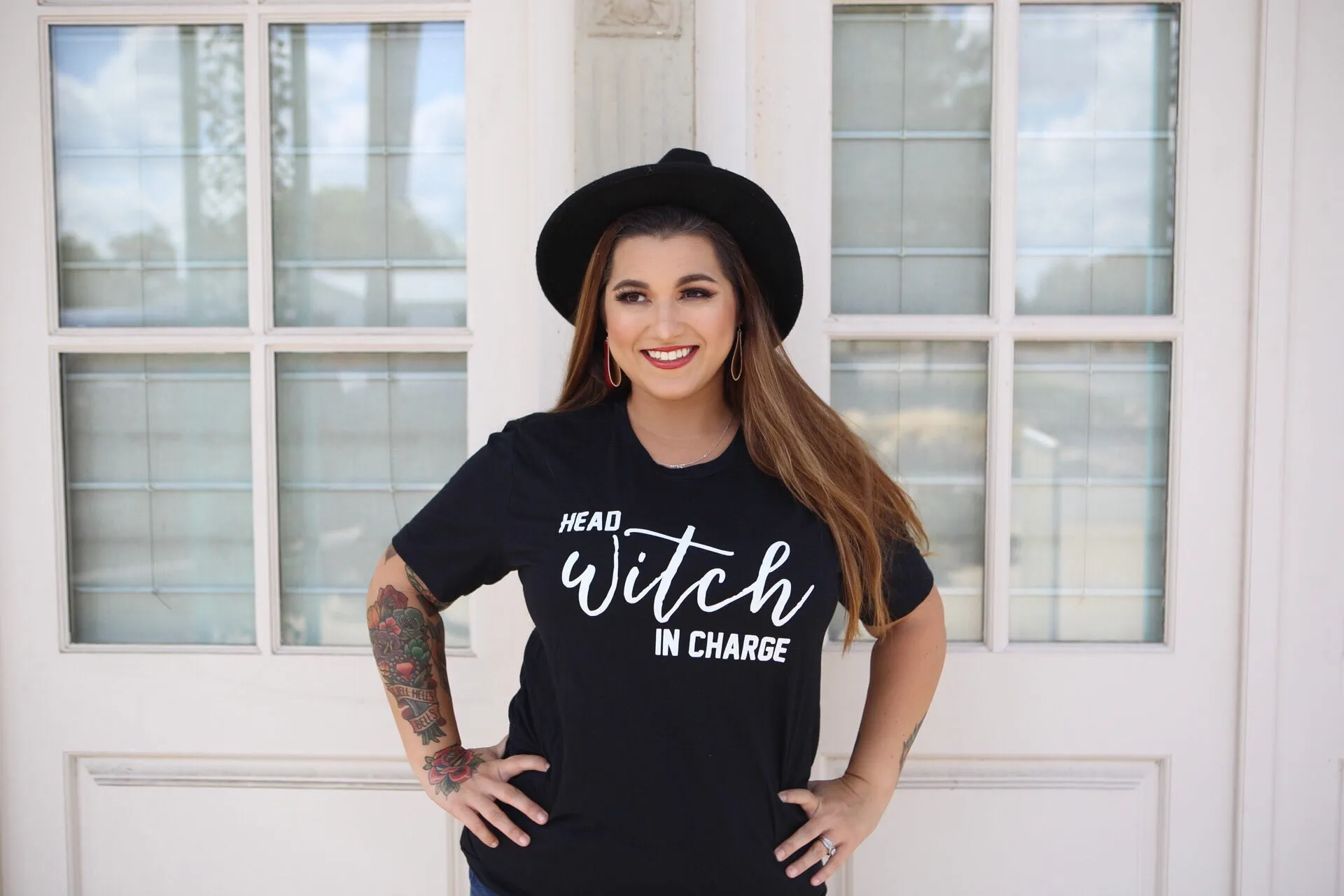 Head Witch in Charge Halloween Tee