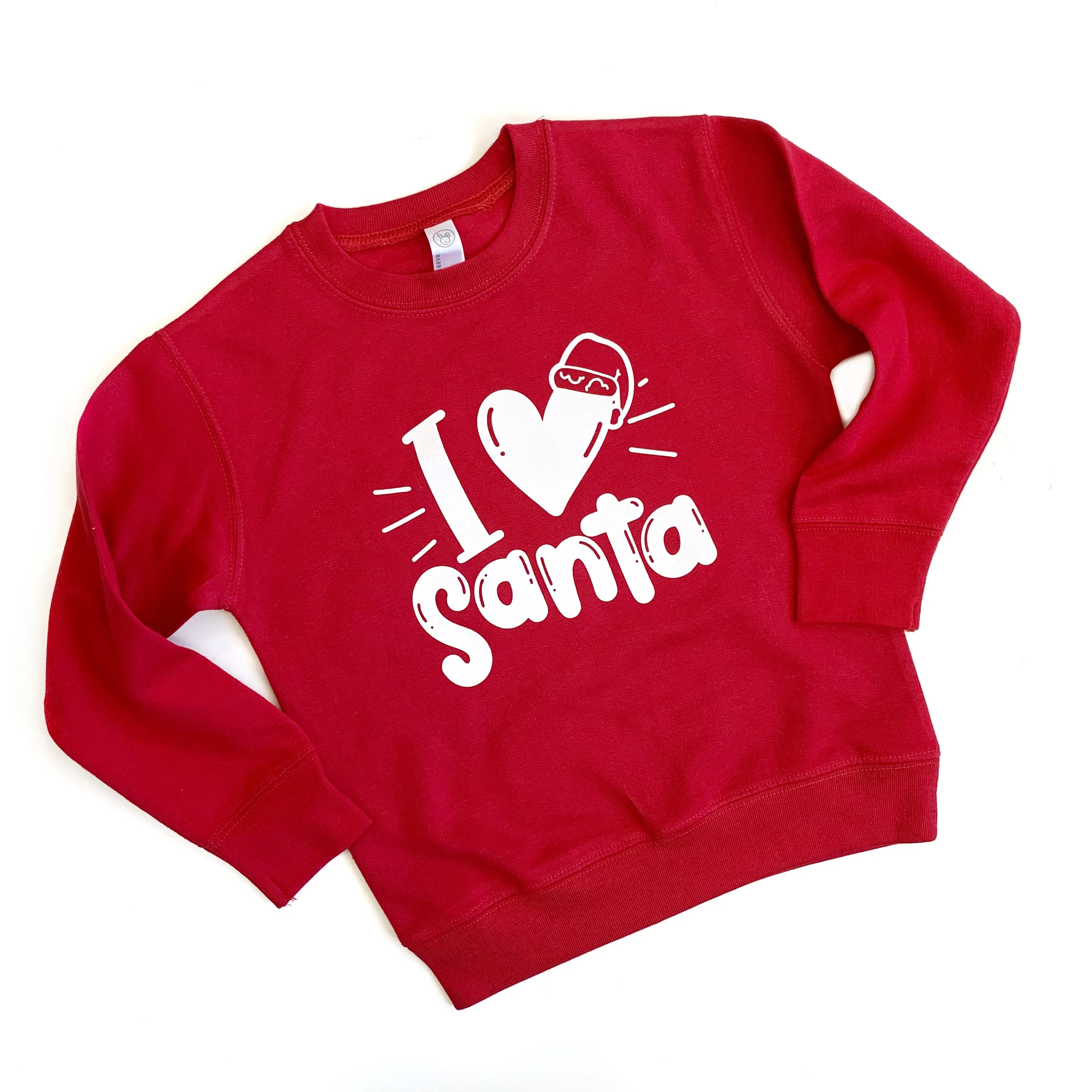 I Heart Santa Crewneck Pullover Sweatshirt