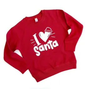 I Heart Santa Crewneck Pullover Sweatshirt