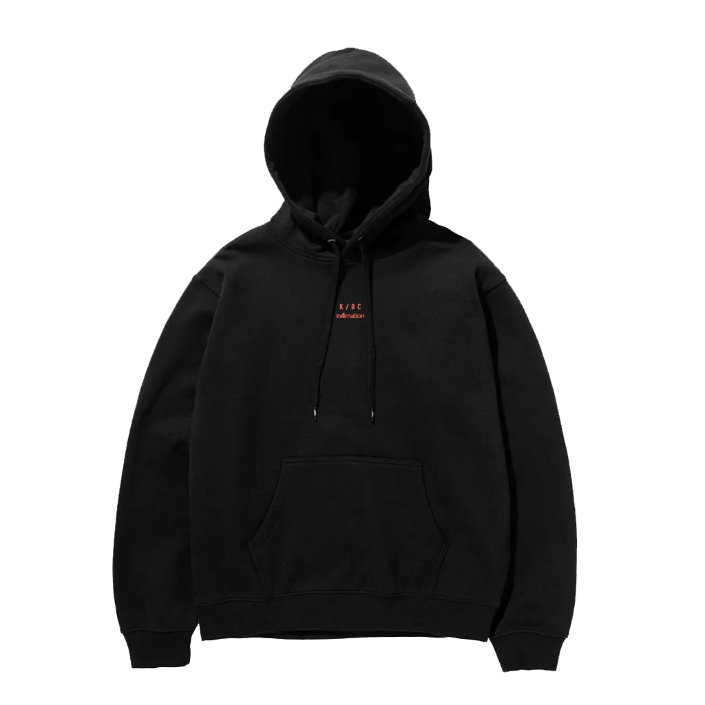 IN4MATION x KRC: ALOHA HOODIE BLACK AND CORAL