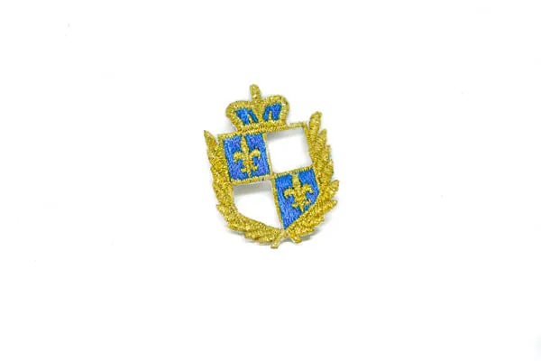 Iron On Royalty Shield Patch Applique 1.50" x 2"- 1 Piece