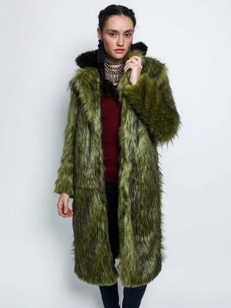 Jade Fox Faux Fur Calf Length Coat