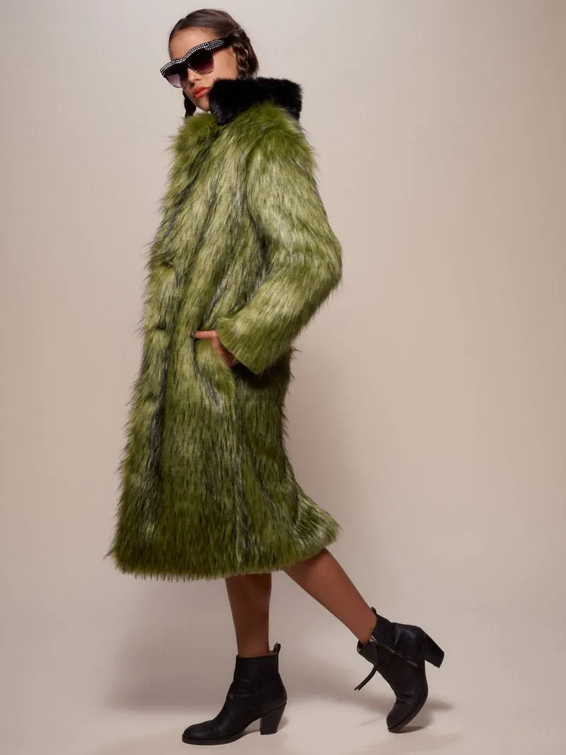Jade Fox Faux Fur Calf Length Coat