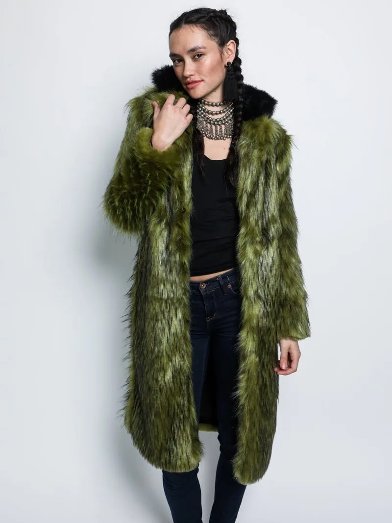 Jade Fox Faux Fur Calf Length Coat