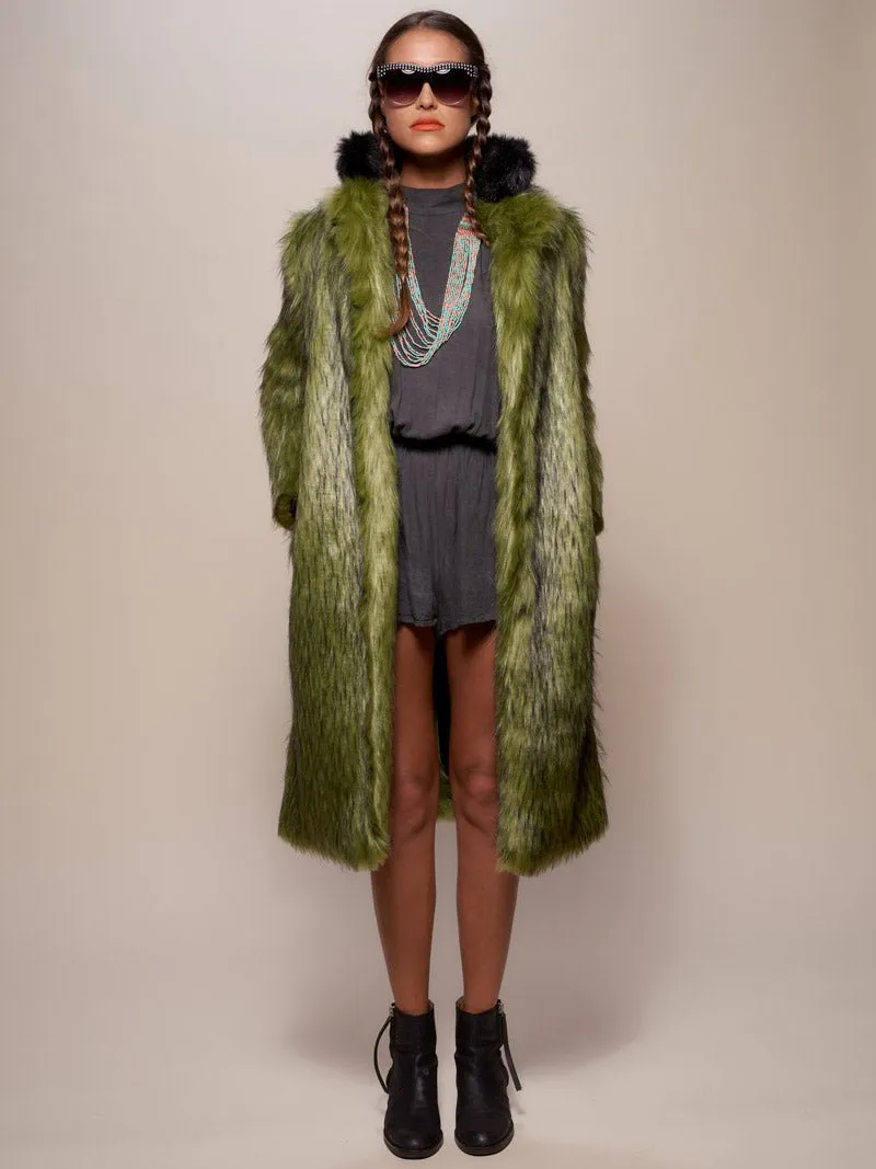 Jade Fox Faux Fur Calf Length Coat
