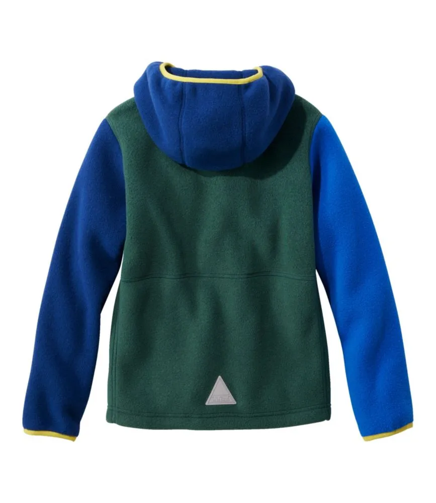 Kids' Mountain Classic Fleece, Hooded Colorblock