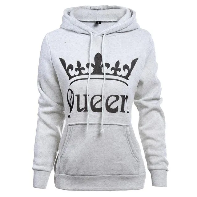 King queen hoodie