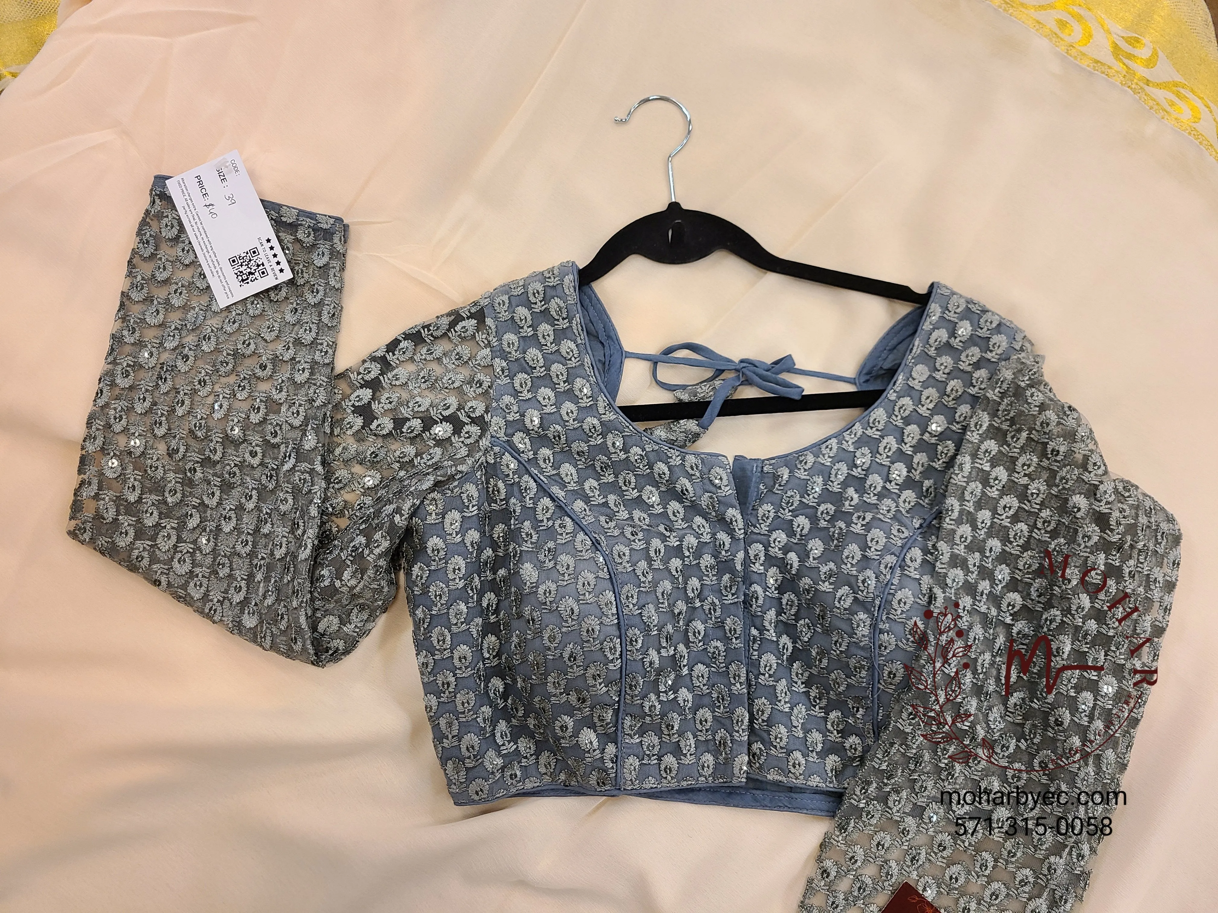 Lace Sequence Blouse - Multiple Colors