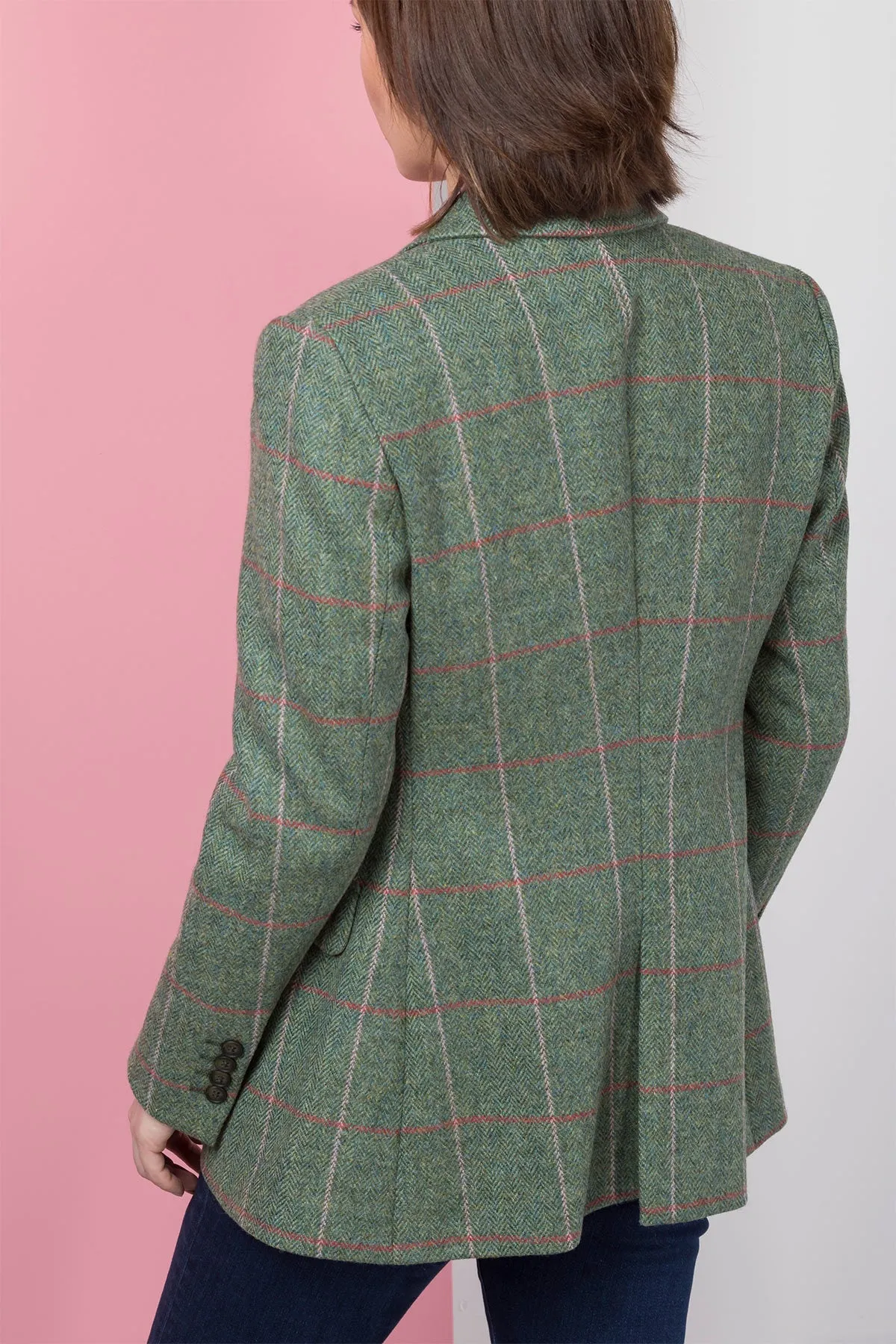 Womens Long Tweed Blazer