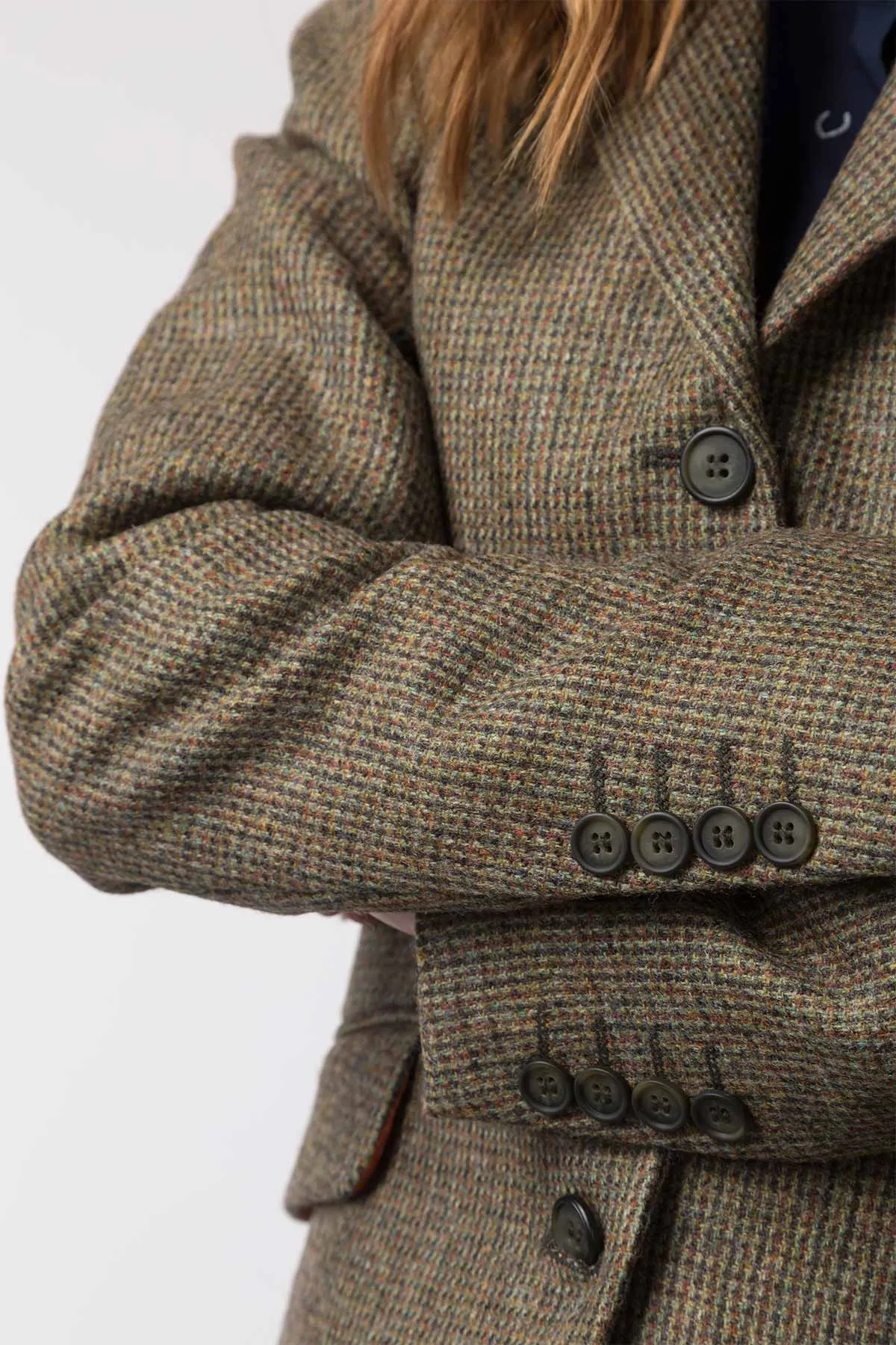 Womens Long Tweed Blazer