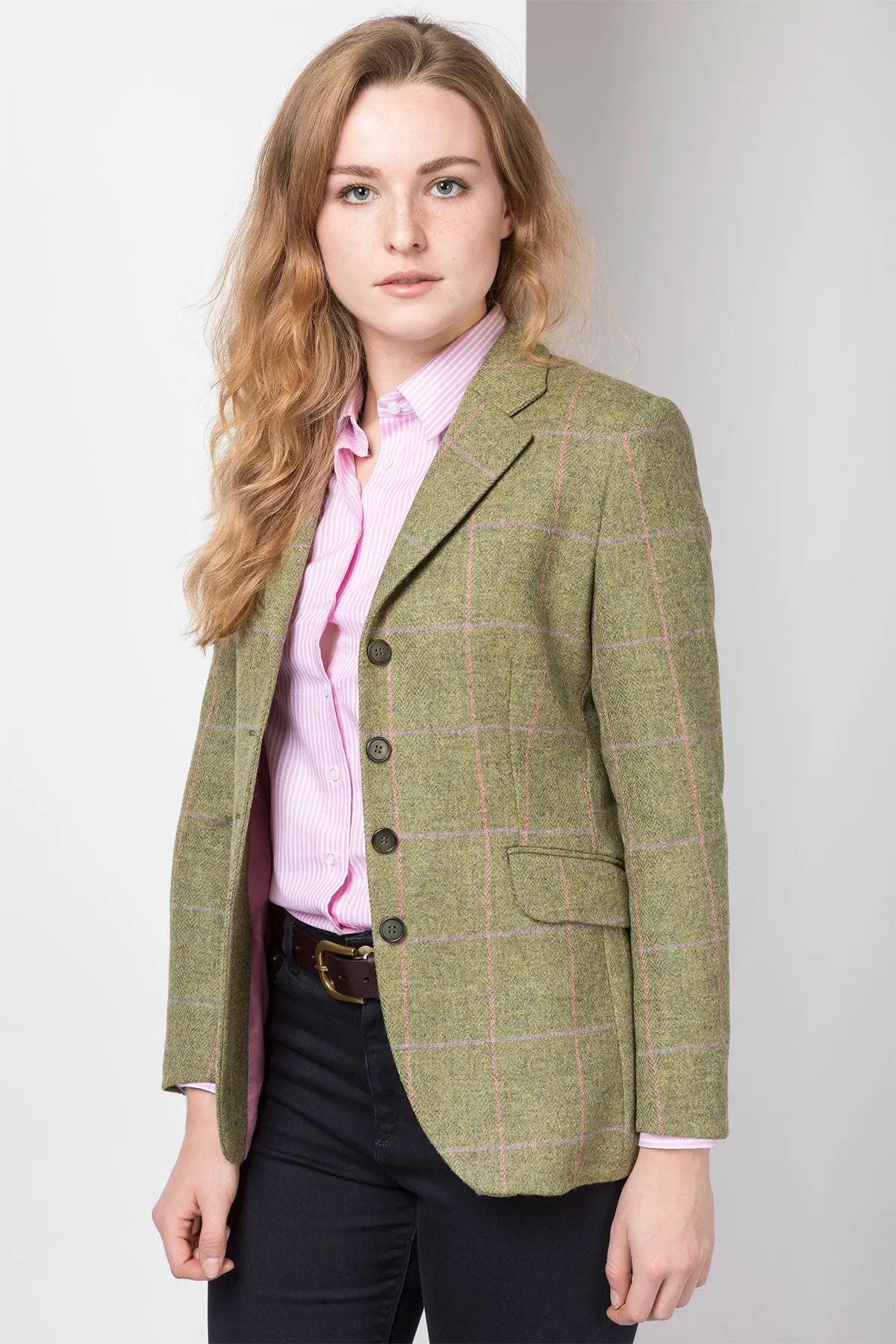 Womens Long Tweed Blazer