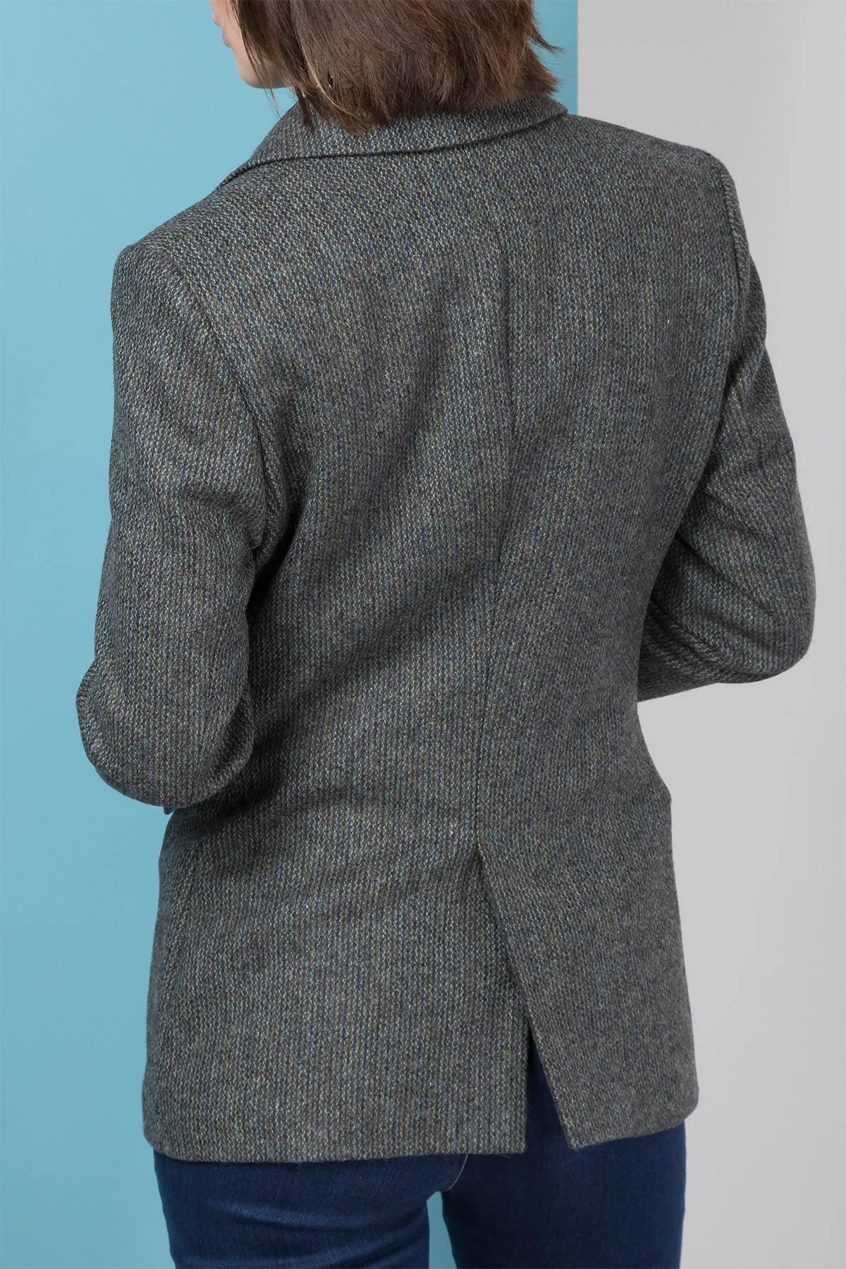 Womens Long Tweed Blazer