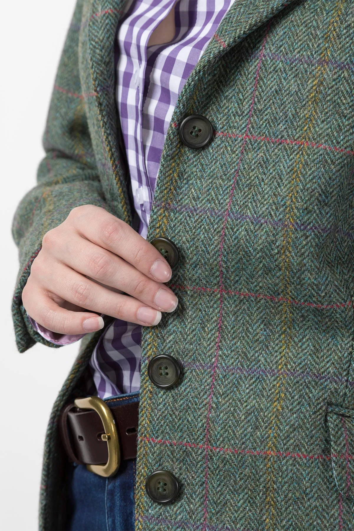Womens Long Tweed Blazer