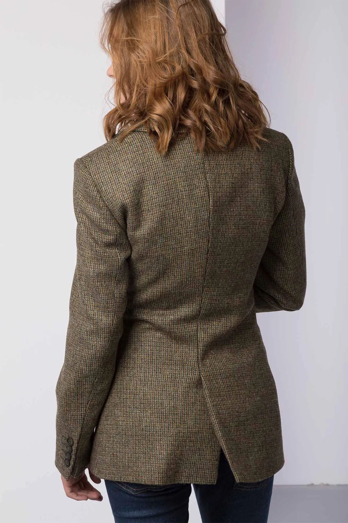 Womens Long Tweed Blazer