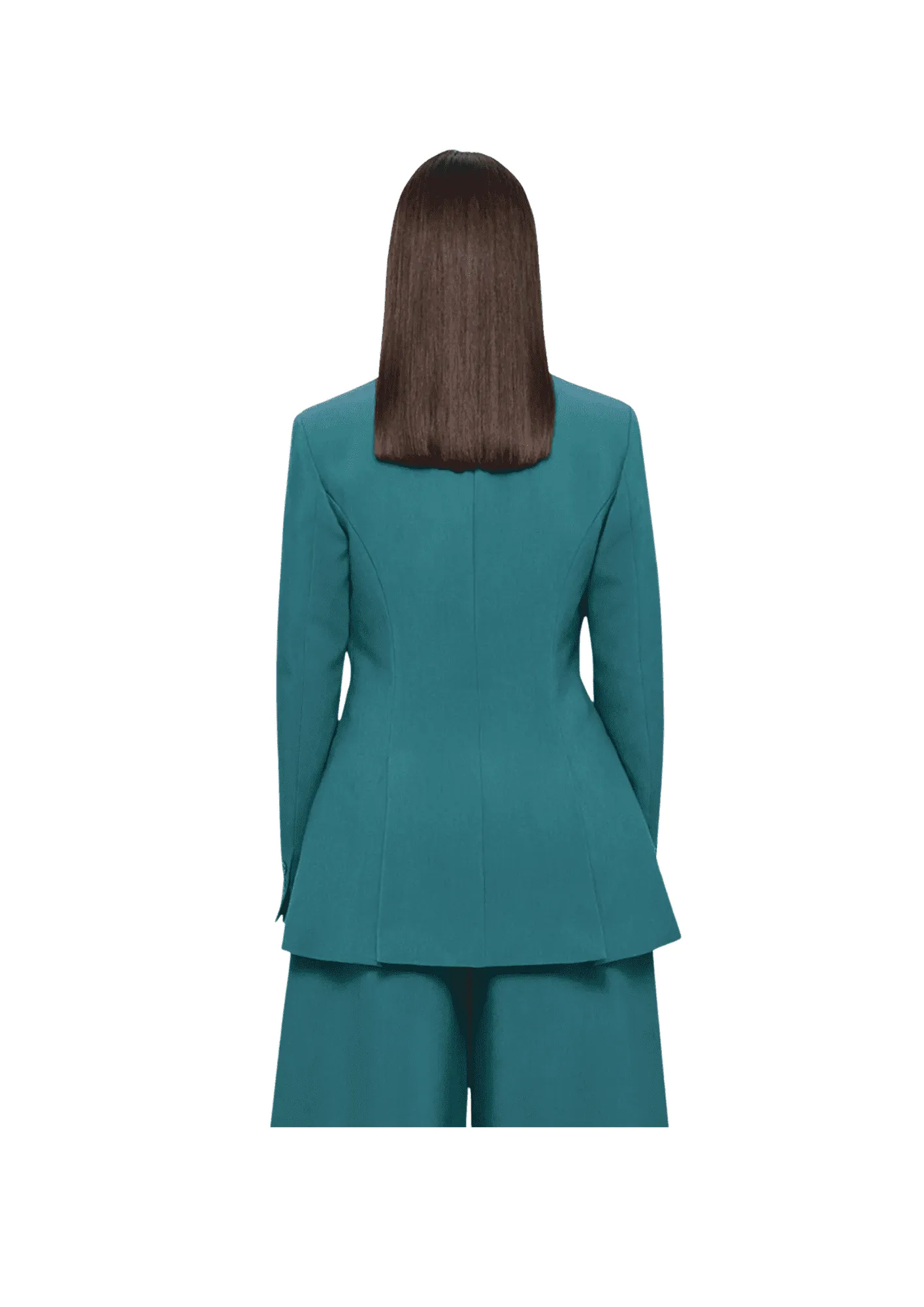 LEO LIN - Julianna fitted Blazer - Teal
