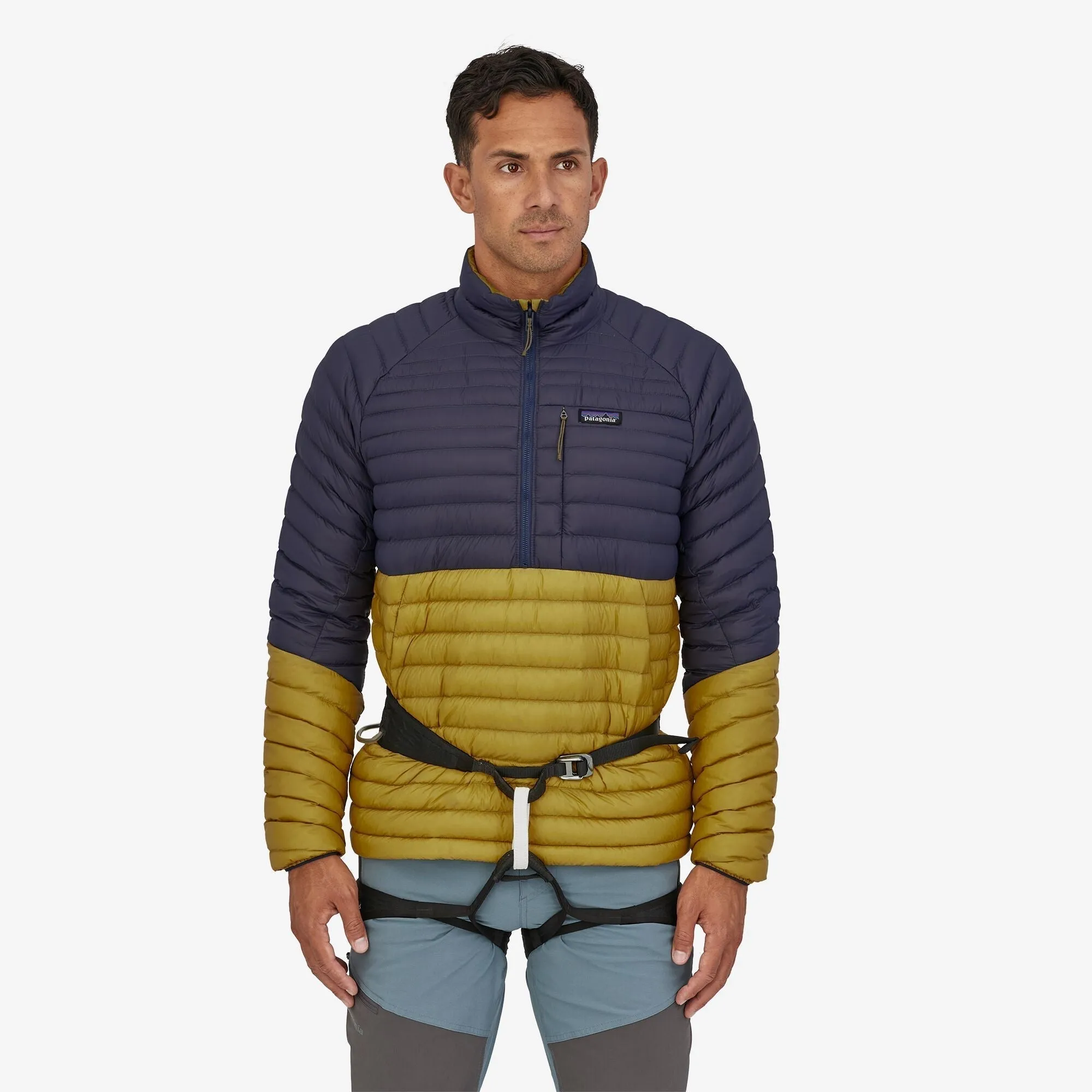 Lightweight Mens Down Pullover for Outdoor Adventure