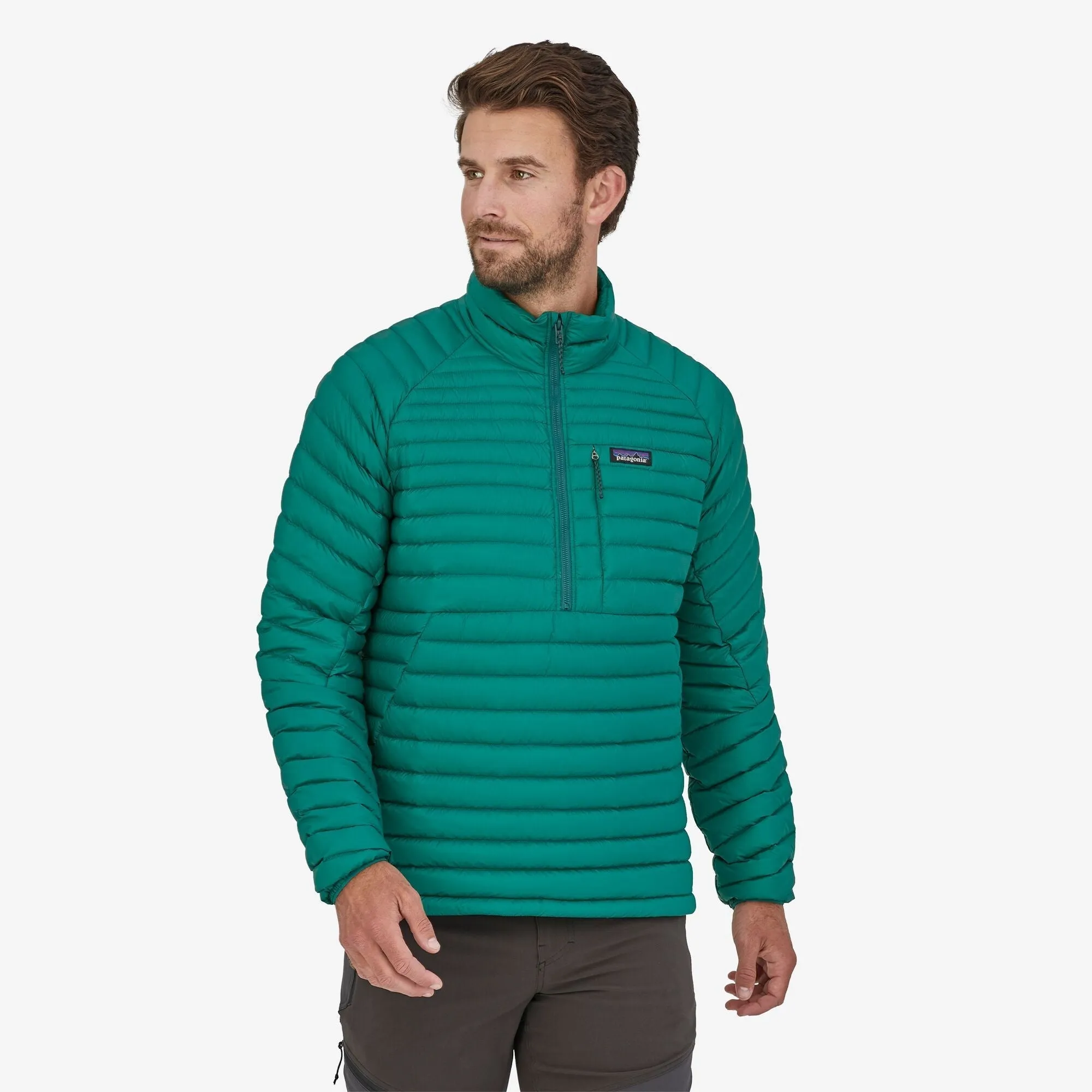 Lightweight Mens Down Pullover for Outdoor Adventure