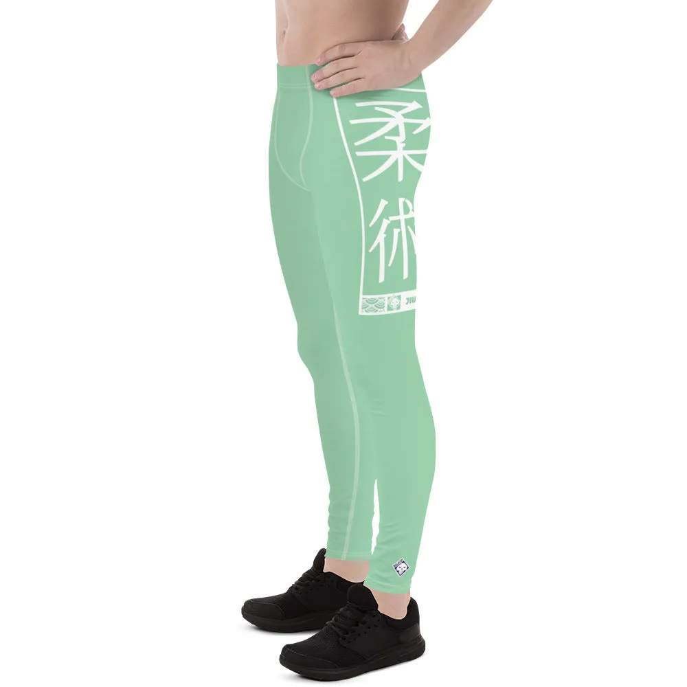 Men's Athletic Workout Leggings For Jiu Jitsu 010 - Vista Blue