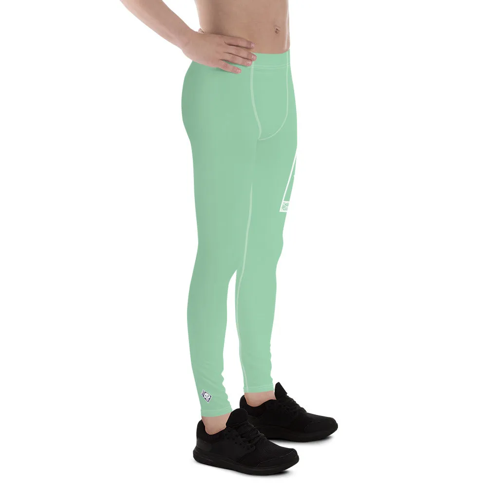 Men's Athletic Workout Leggings For Jiu Jitsu 010 - Vista Blue