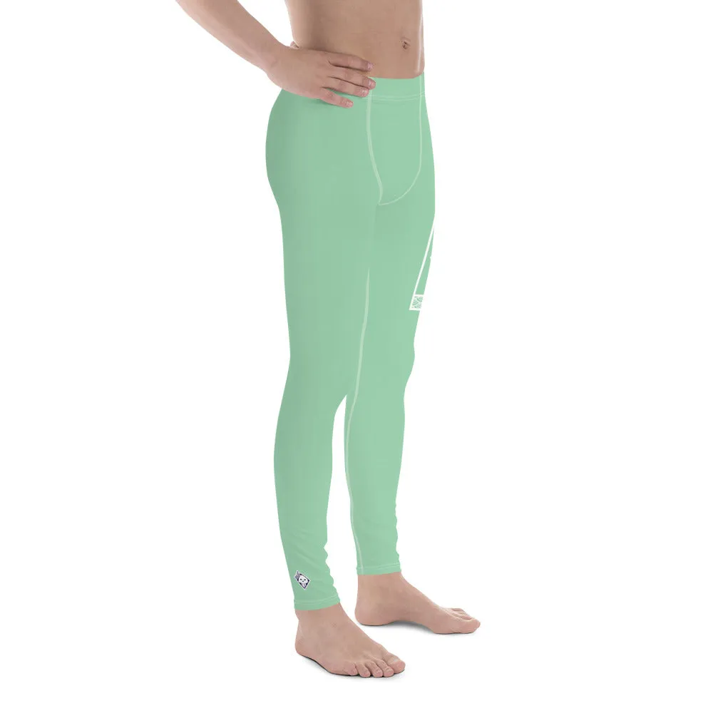 Men's Athletic Workout Leggings For Jiu Jitsu 010 - Vista Blue