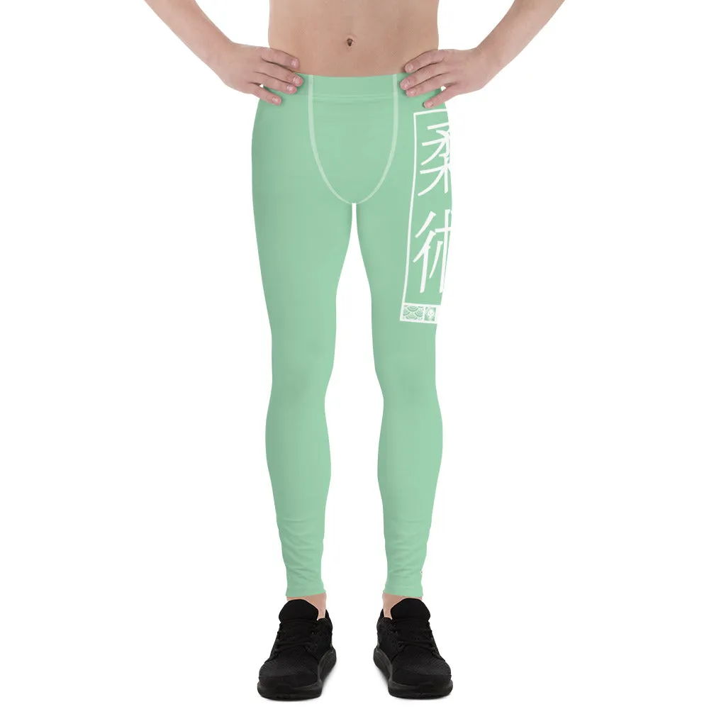 Men's Athletic Workout Leggings For Jiu Jitsu 010 - Vista Blue